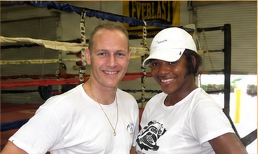 Dave Lewter with Serena Williams